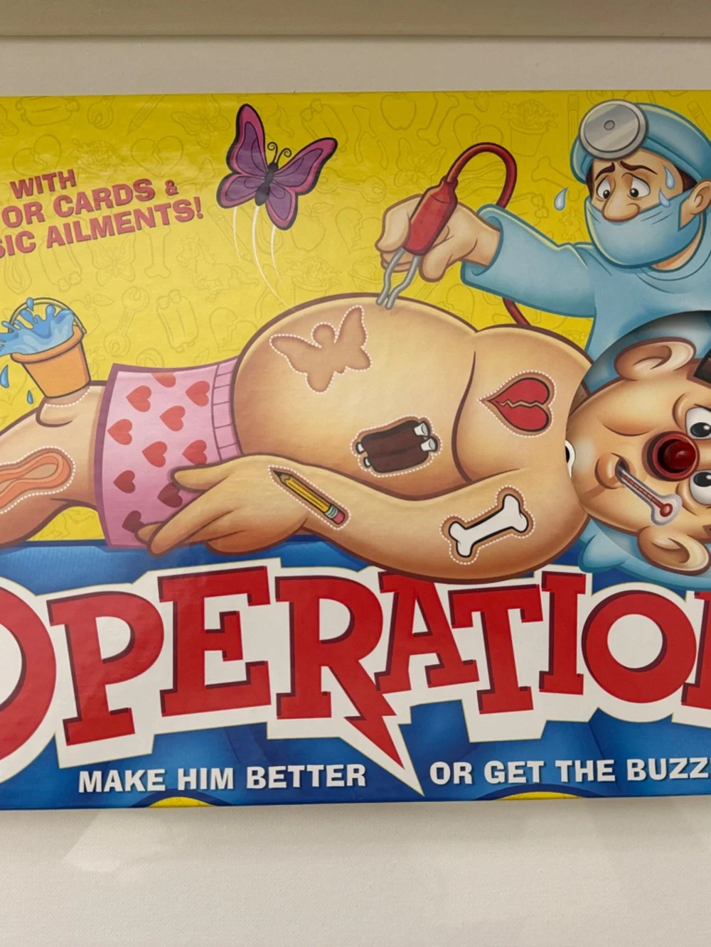 Hasbro Operation Game - Yellow, Blue & Red Artwork